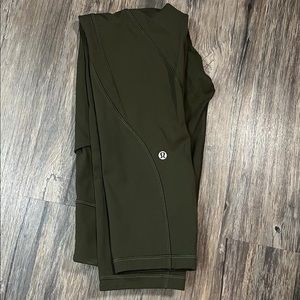 Army/olive green Size 6 25” lululemon leggings